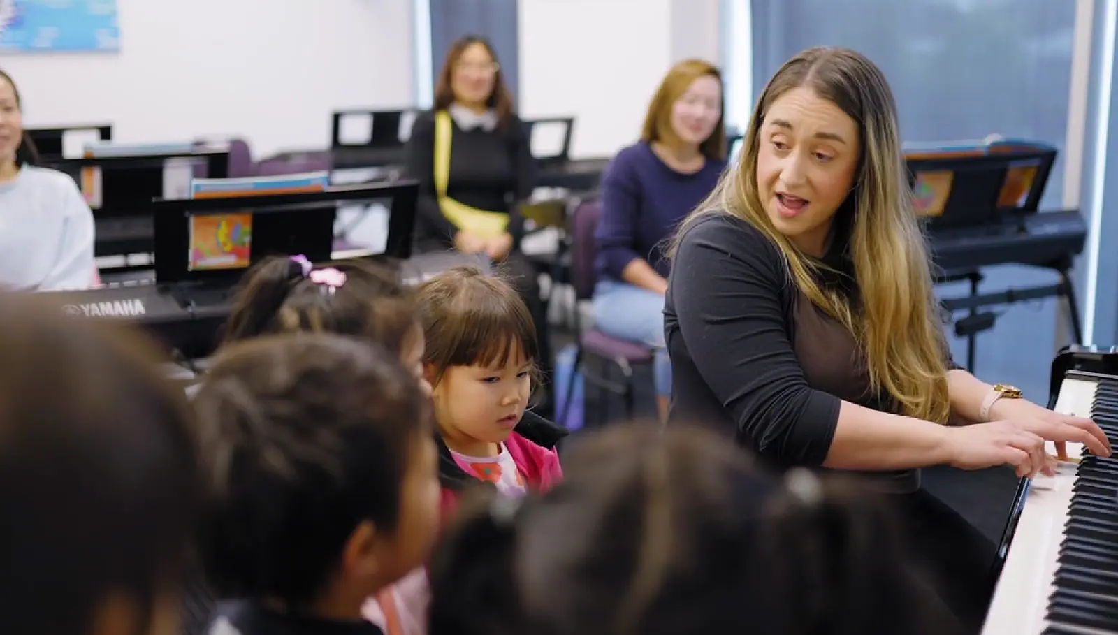 Yamaha Music School on a video production with Visual Production Agency